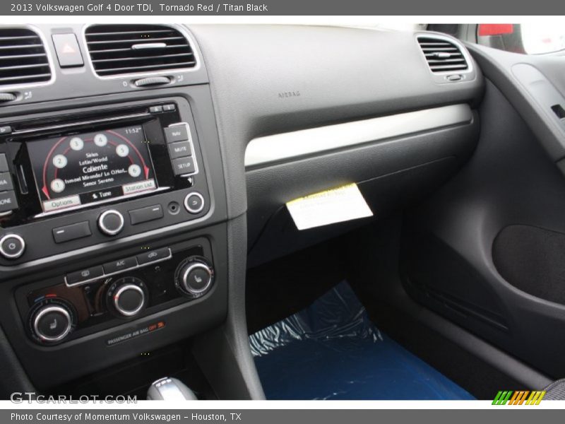 Tornado Red / Titan Black 2013 Volkswagen Golf 4 Door TDI