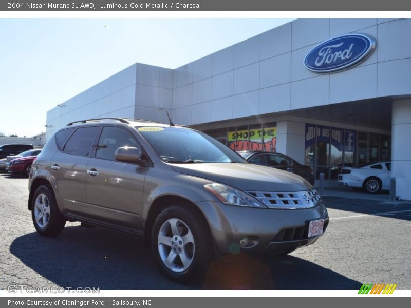 Luminous Gold Metallic / Charcoal 2004 Nissan Murano SL AWD