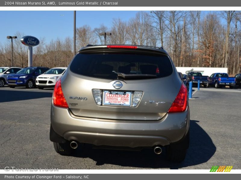 Luminous Gold Metallic / Charcoal 2004 Nissan Murano SL AWD