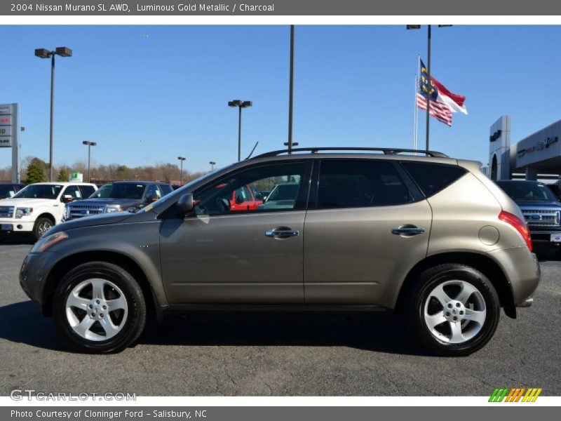 Luminous Gold Metallic / Charcoal 2004 Nissan Murano SL AWD