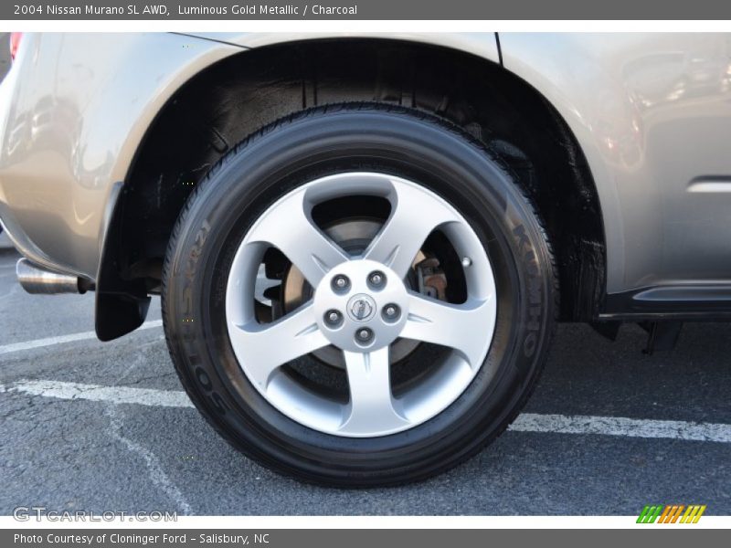 Luminous Gold Metallic / Charcoal 2004 Nissan Murano SL AWD