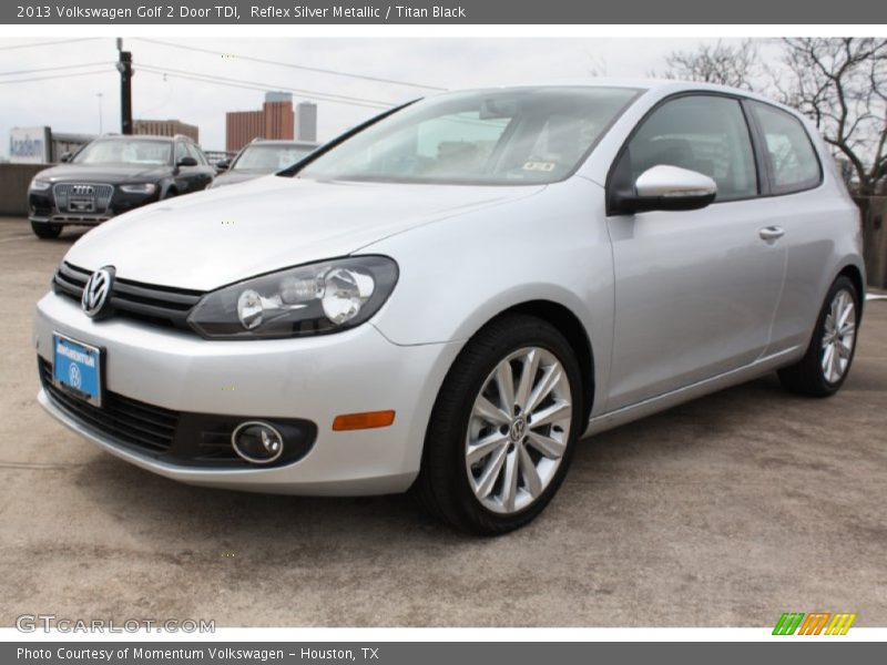 Reflex Silver Metallic / Titan Black 2013 Volkswagen Golf 2 Door TDI