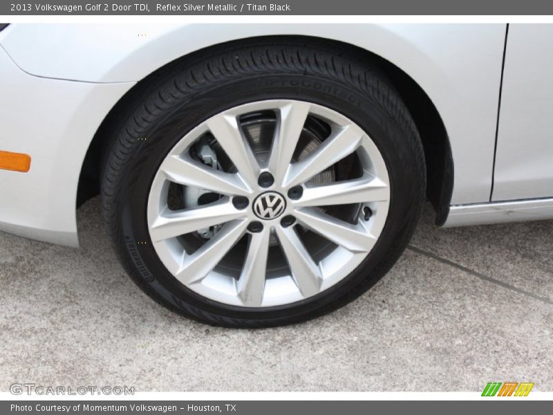 Reflex Silver Metallic / Titan Black 2013 Volkswagen Golf 2 Door TDI
