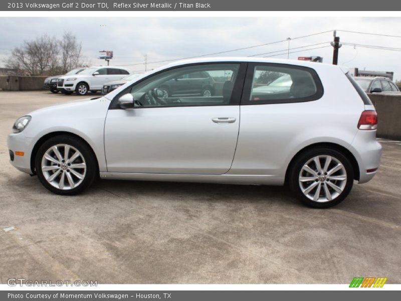 Reflex Silver Metallic / Titan Black 2013 Volkswagen Golf 2 Door TDI