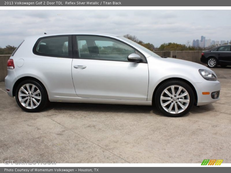 Reflex Silver Metallic / Titan Black 2013 Volkswagen Golf 2 Door TDI