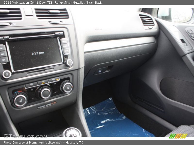 Reflex Silver Metallic / Titan Black 2013 Volkswagen Golf 2 Door TDI