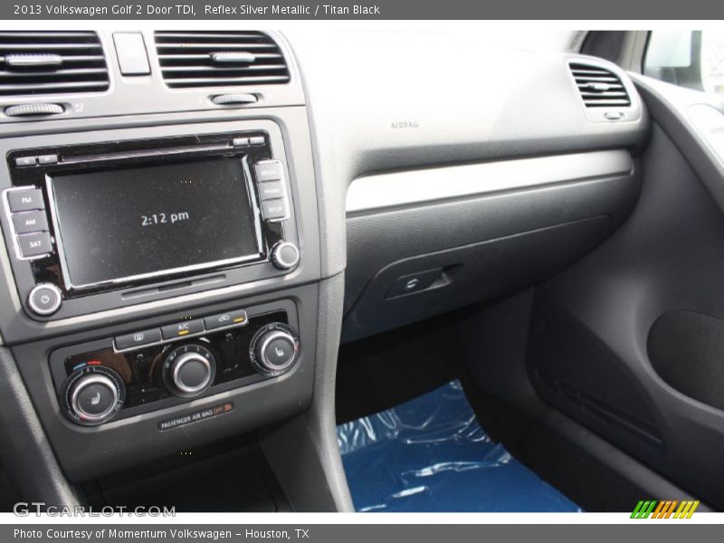 Reflex Silver Metallic / Titan Black 2013 Volkswagen Golf 2 Door TDI
