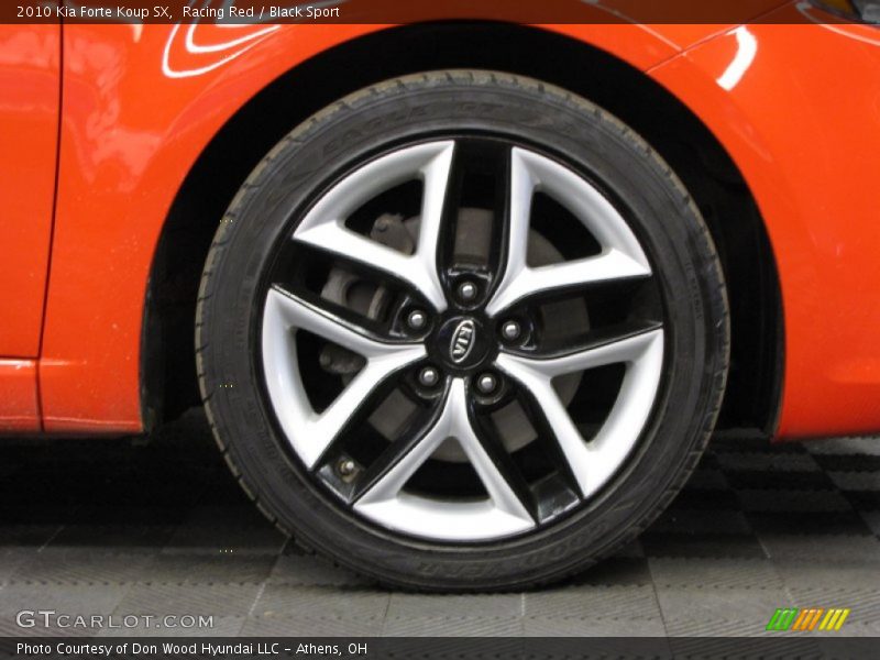 Racing Red / Black Sport 2010 Kia Forte Koup SX
