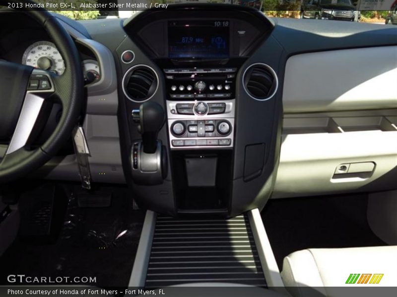 Alabaster Silver Metallic / Gray 2013 Honda Pilot EX-L