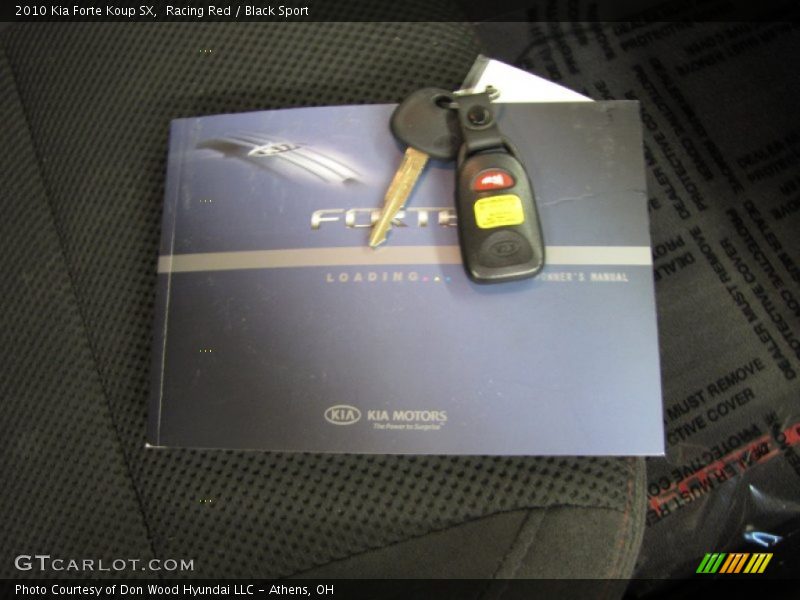 Racing Red / Black Sport 2010 Kia Forte Koup SX