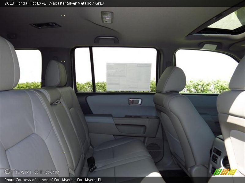 Alabaster Silver Metallic / Gray 2013 Honda Pilot EX-L