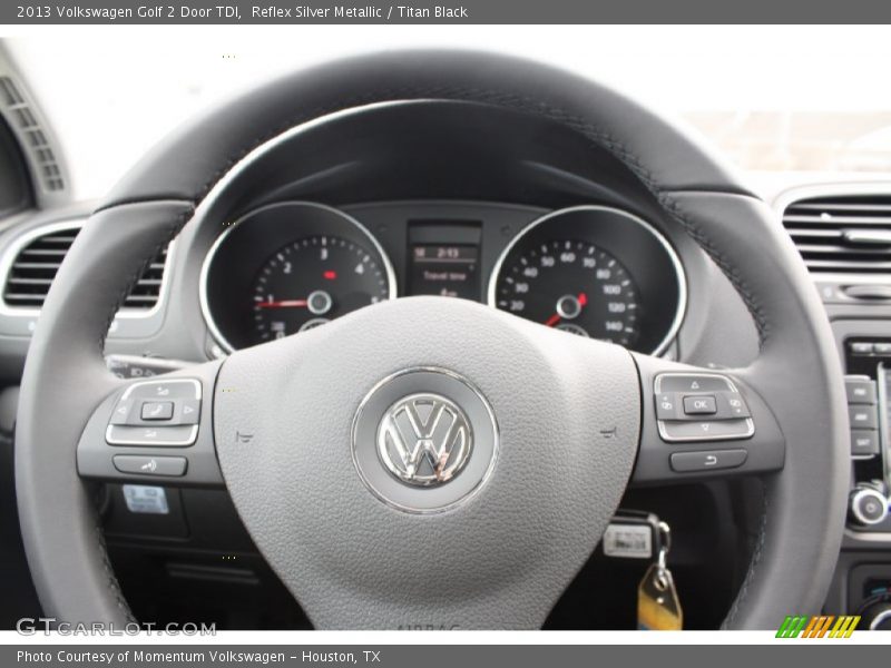 Reflex Silver Metallic / Titan Black 2013 Volkswagen Golf 2 Door TDI