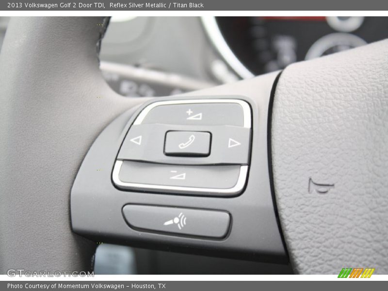 Reflex Silver Metallic / Titan Black 2013 Volkswagen Golf 2 Door TDI