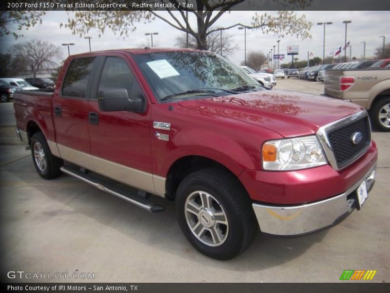 Redfire Metallic / Tan 2007 Ford F150 Texas Edition SuperCrew
