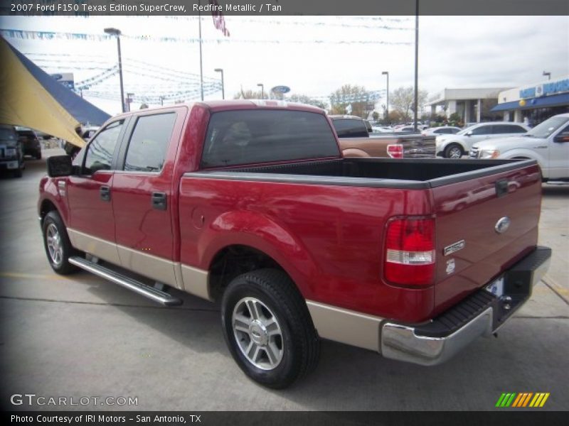 Redfire Metallic / Tan 2007 Ford F150 Texas Edition SuperCrew