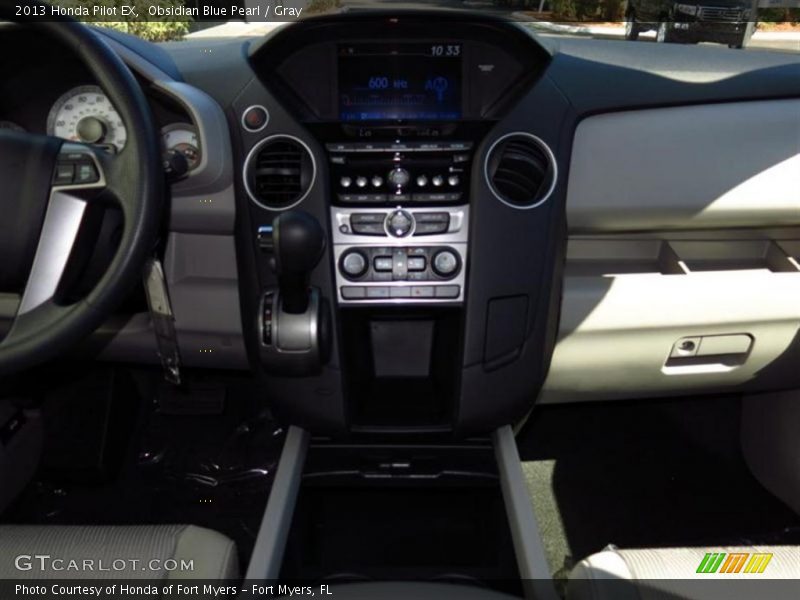 Obsidian Blue Pearl / Gray 2013 Honda Pilot EX
