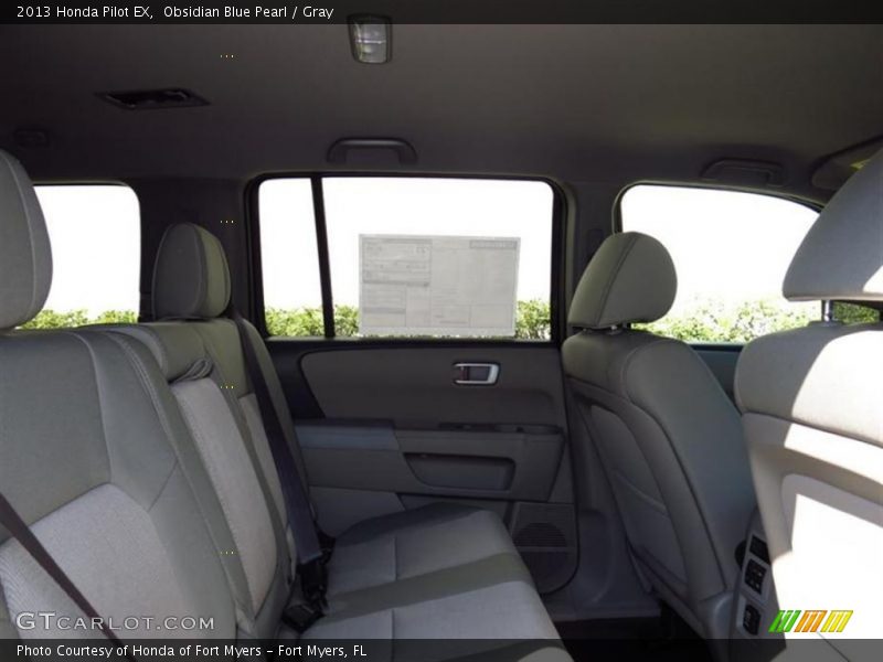 Obsidian Blue Pearl / Gray 2013 Honda Pilot EX