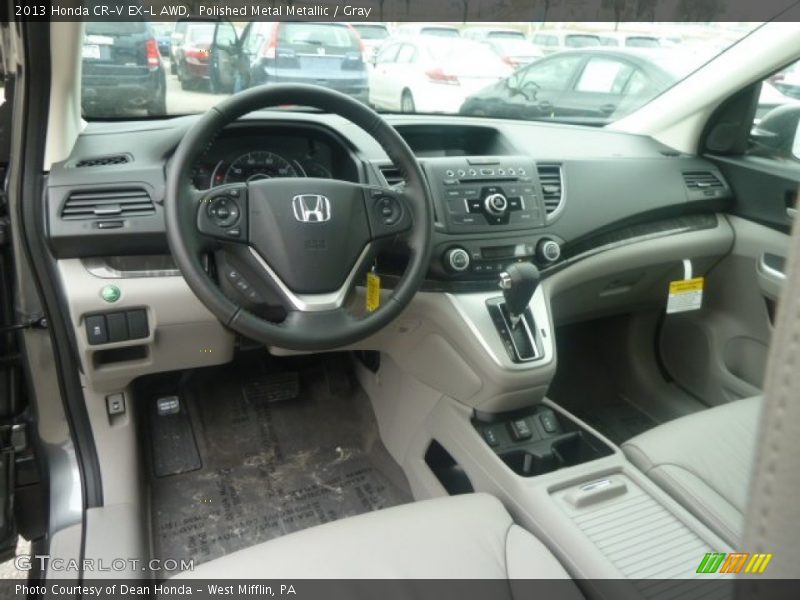 Polished Metal Metallic / Gray 2013 Honda CR-V EX-L AWD