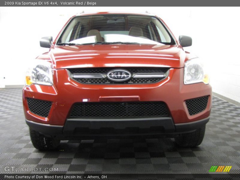 Volcanic Red / Beige 2009 Kia Sportage EX V6 4x4
