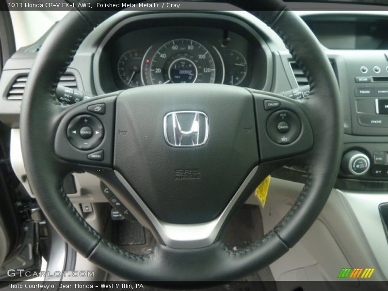 Polished Metal Metallic / Gray 2013 Honda CR-V EX-L AWD