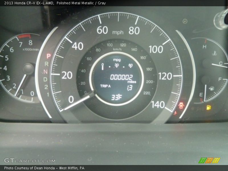 Polished Metal Metallic / Gray 2013 Honda CR-V EX-L AWD
