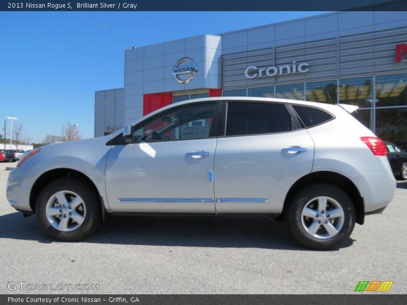Brilliant Silver / Gray 2013 Nissan Rogue S