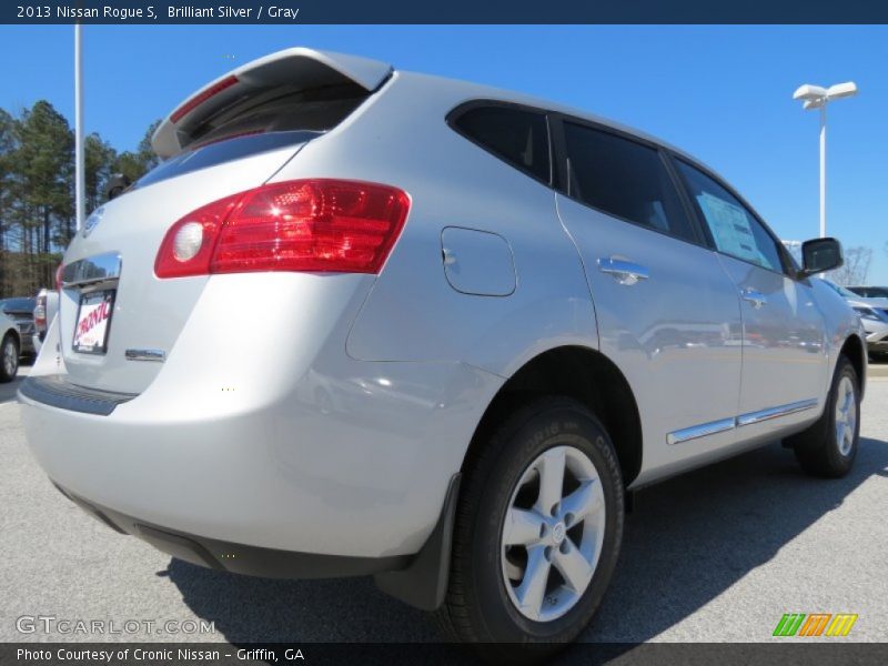 Brilliant Silver / Gray 2013 Nissan Rogue S