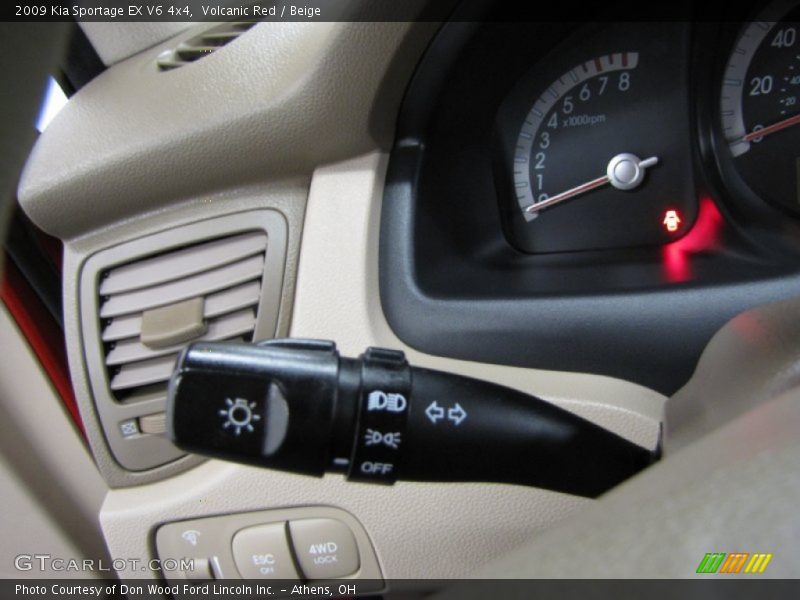Controls of 2009 Sportage EX V6 4x4