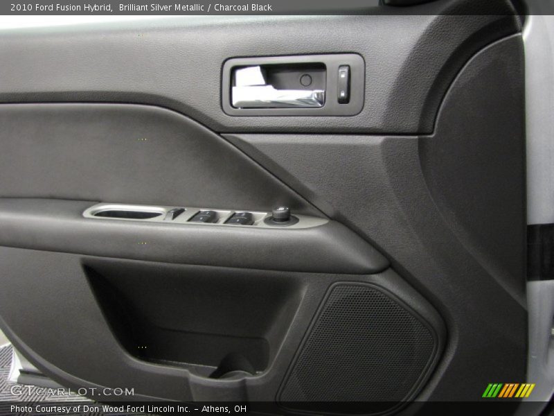 Brilliant Silver Metallic / Charcoal Black 2010 Ford Fusion Hybrid