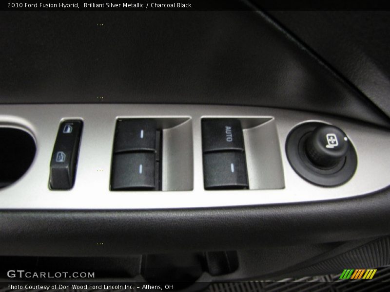 Brilliant Silver Metallic / Charcoal Black 2010 Ford Fusion Hybrid