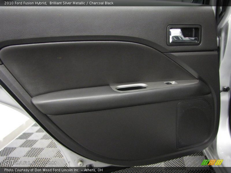 Brilliant Silver Metallic / Charcoal Black 2010 Ford Fusion Hybrid