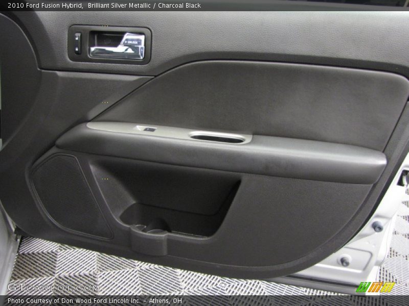 Brilliant Silver Metallic / Charcoal Black 2010 Ford Fusion Hybrid