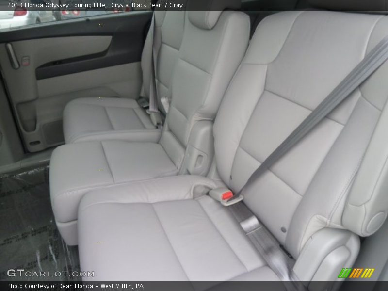 Crystal Black Pearl / Gray 2013 Honda Odyssey Touring Elite