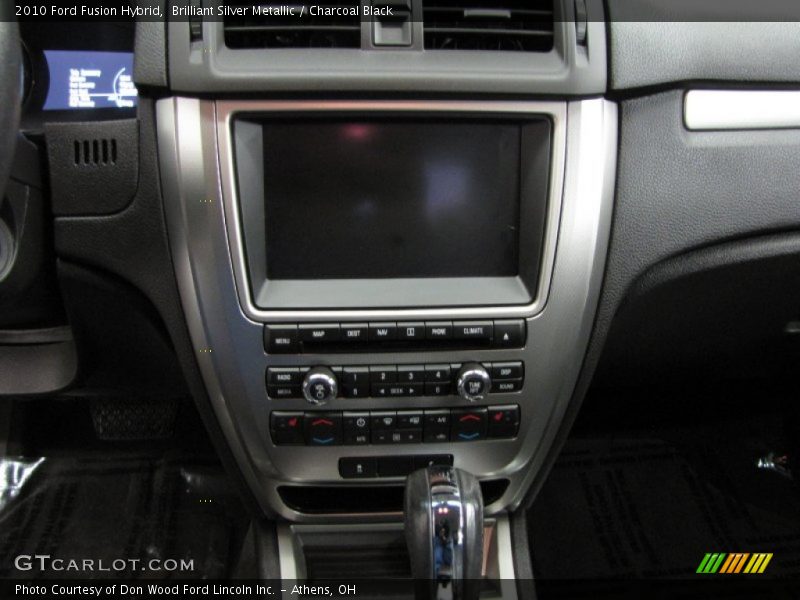 Brilliant Silver Metallic / Charcoal Black 2010 Ford Fusion Hybrid