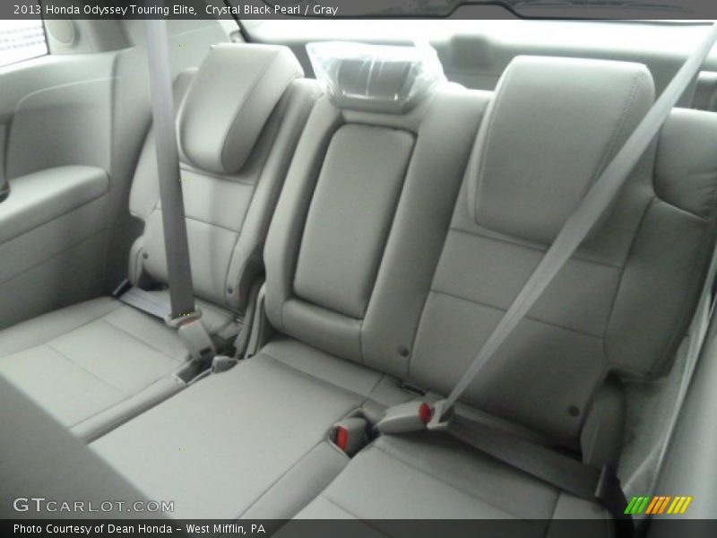 Crystal Black Pearl / Gray 2013 Honda Odyssey Touring Elite