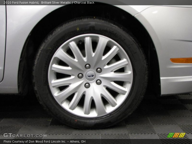 Brilliant Silver Metallic / Charcoal Black 2010 Ford Fusion Hybrid
