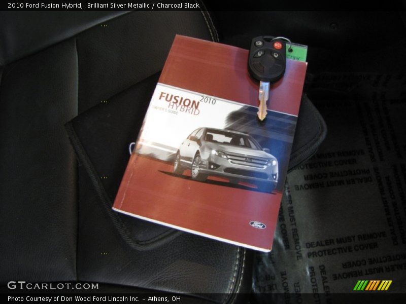 Brilliant Silver Metallic / Charcoal Black 2010 Ford Fusion Hybrid