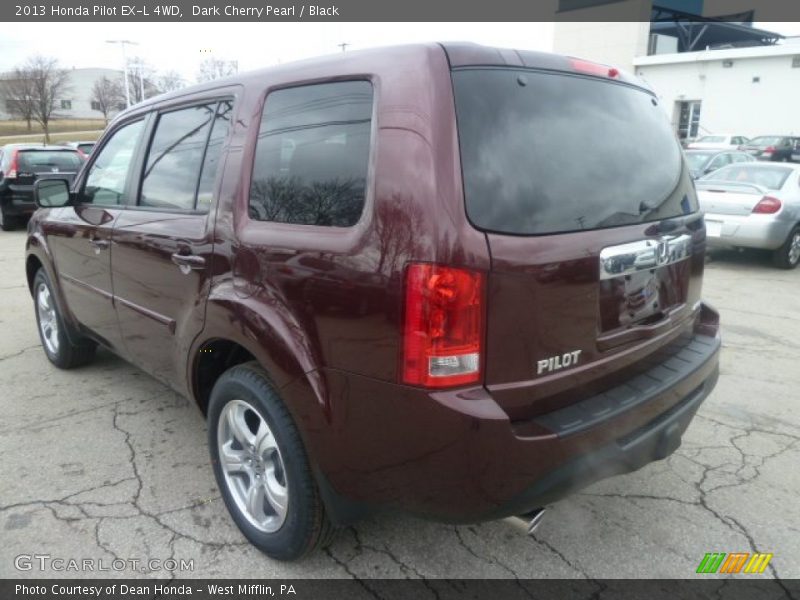 Dark Cherry Pearl / Black 2013 Honda Pilot EX-L 4WD