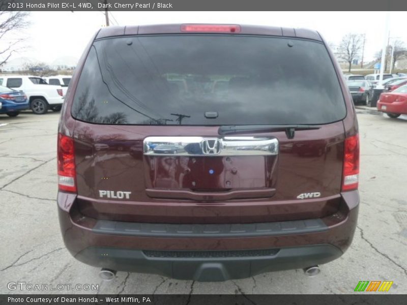 Dark Cherry Pearl / Black 2013 Honda Pilot EX-L 4WD