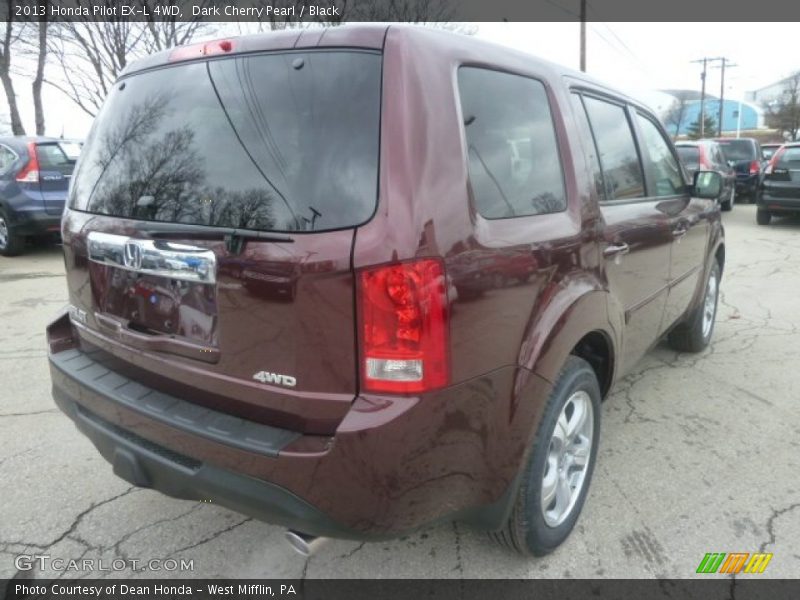 Dark Cherry Pearl / Black 2013 Honda Pilot EX-L 4WD