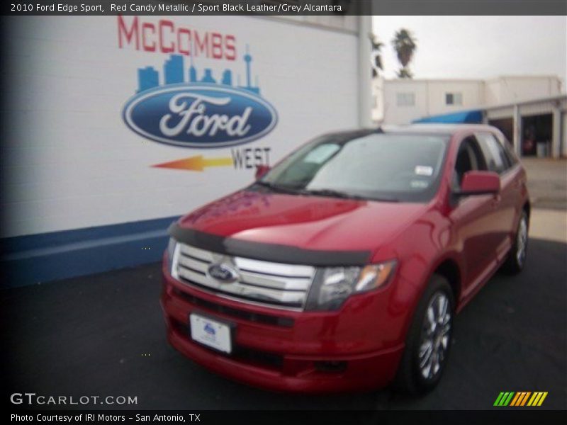 Red Candy Metallic / Sport Black Leather/Grey Alcantara 2010 Ford Edge Sport