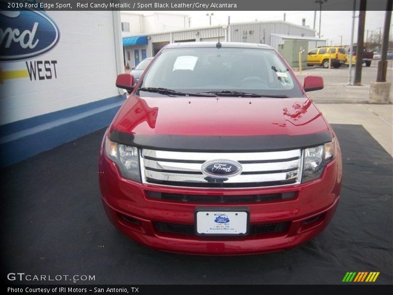 Red Candy Metallic / Sport Black Leather/Grey Alcantara 2010 Ford Edge Sport