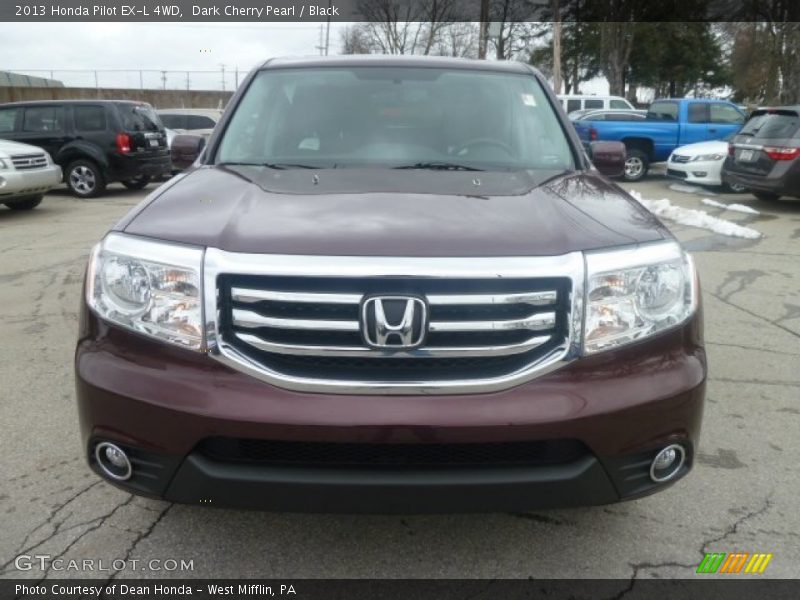 Dark Cherry Pearl / Black 2013 Honda Pilot EX-L 4WD