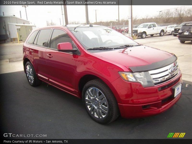 Red Candy Metallic / Sport Black Leather/Grey Alcantara 2010 Ford Edge Sport