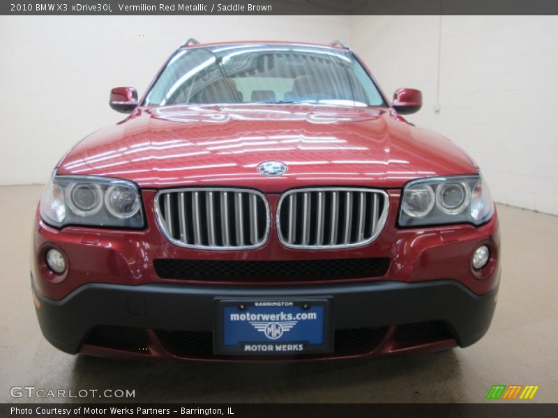 Vermilion Red Metallic / Saddle Brown 2010 BMW X3 xDrive30i