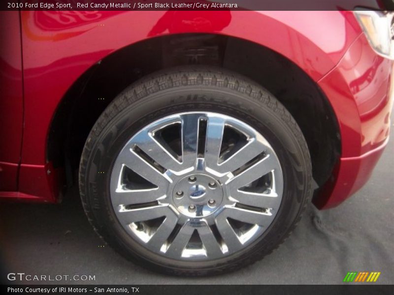 Red Candy Metallic / Sport Black Leather/Grey Alcantara 2010 Ford Edge Sport