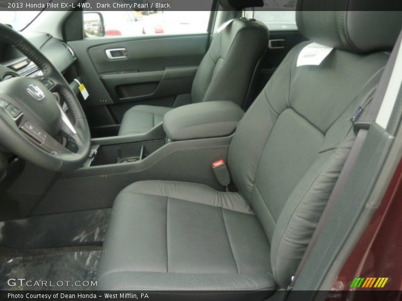 Dark Cherry Pearl / Black 2013 Honda Pilot EX-L 4WD