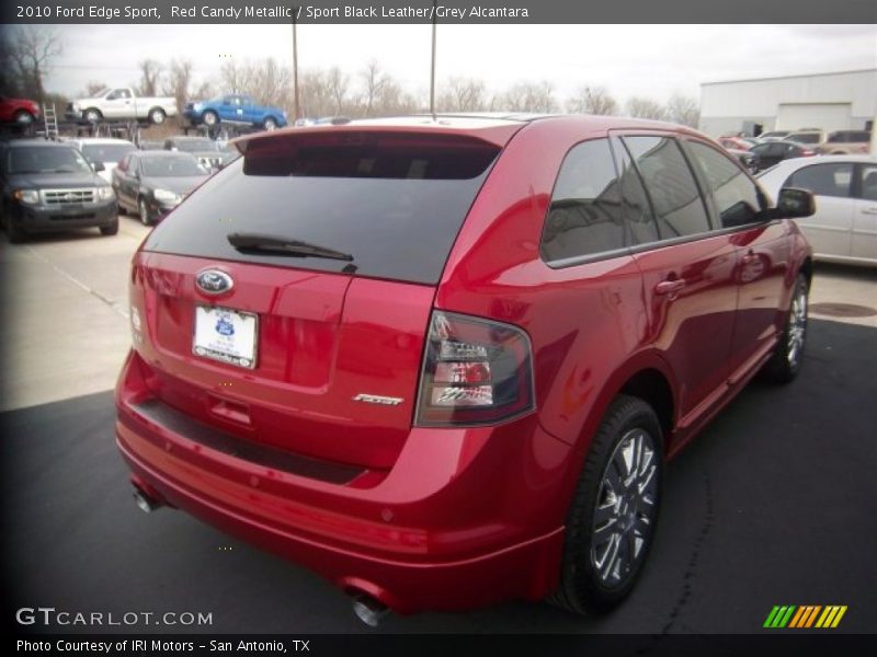 Red Candy Metallic / Sport Black Leather/Grey Alcantara 2010 Ford Edge Sport