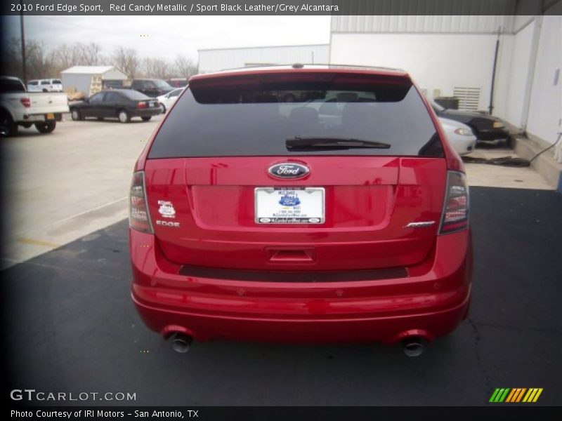 Red Candy Metallic / Sport Black Leather/Grey Alcantara 2010 Ford Edge Sport