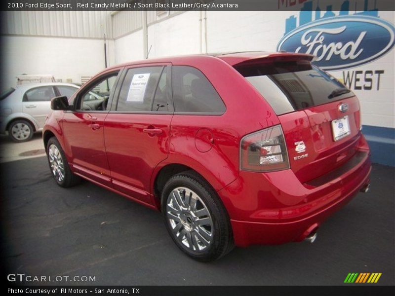 Red Candy Metallic / Sport Black Leather/Grey Alcantara 2010 Ford Edge Sport